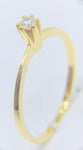 Anel Solitário 3mm Zircônia Ouro 18K - 70015102 - oticasvitoria