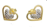 Brinco Coraçao Vazado Ouro 18K - 00194372 - oticasvitoria