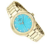 Relógio Champion Feminino Diva Dourado CN25234F - oticasvitoria