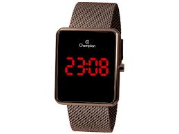 Relógio CHAMPION Digital Led Chocolate CH40080R