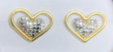 Brinco Coraçao Vazado Ouro 18K - 00194372 - oticasvitoria