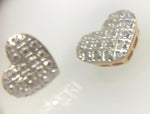 Brinco Coraçao Diamantado Ouro 18K - 70021561 - oticasvitoria