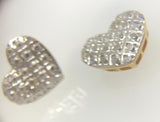 Brinco Coraçao Diamantado Ouro 18K - 70021561 - oticasvitoria