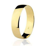 Aliança Lisa Reta 5mm Ouro 18K - VJ500 (Unitário)