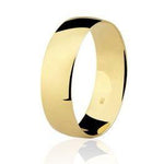 Aliança Lisa Reta 6mm Ouro 18K - VJ600 (Unitário)