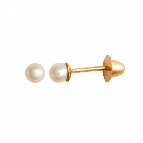 Brinco Pérola 2,5mm Ouro 18K - VJBR400
