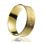 Aliança Reta 7,0mm Personalizada Reta Ouro 18K - VJ7724JM (Unitário)