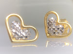 Brinco Coraçao Vazado Ouro 18K - 00194372 - oticasvitoria