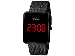 Relógio CHAMPION Digital Led Preto CH40080D
