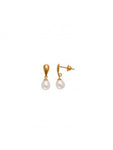 Brinco Pingente Pérola Ouro 18K - VJBR321