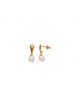 Brinco Pingente Pérola Ouro 18K - VJBR321