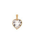 Pingente Pedra Coração 6MM Zircônia Branco 18K - VJPI033-Z