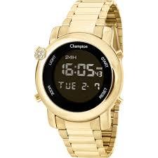 Relógio CHAMPION Digital Dourado CH48126H - oticasvitoria