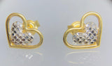 Brinco Coraçao Vazado Ouro 18K - 00194372 - oticasvitoria