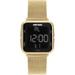 Relógio MORMAII Digital Dourado MO6600AH/8D